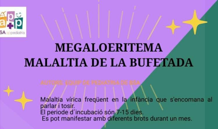 si té megaloeritema, malaltia de la bufetada