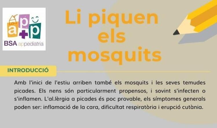 Li piquen els mosquits