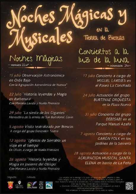 Noches Mágicas y Musicales en Biescas (Huesca) Noches Mágicas y Musicales en Biescas (Huesca)