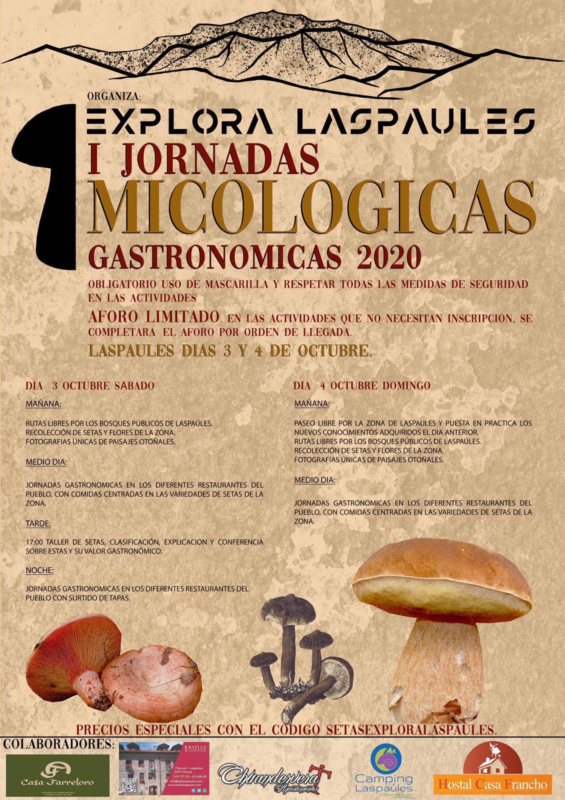 I Jornadas Micológicas y Gastronómicas de Laspaúles (Huesca)
