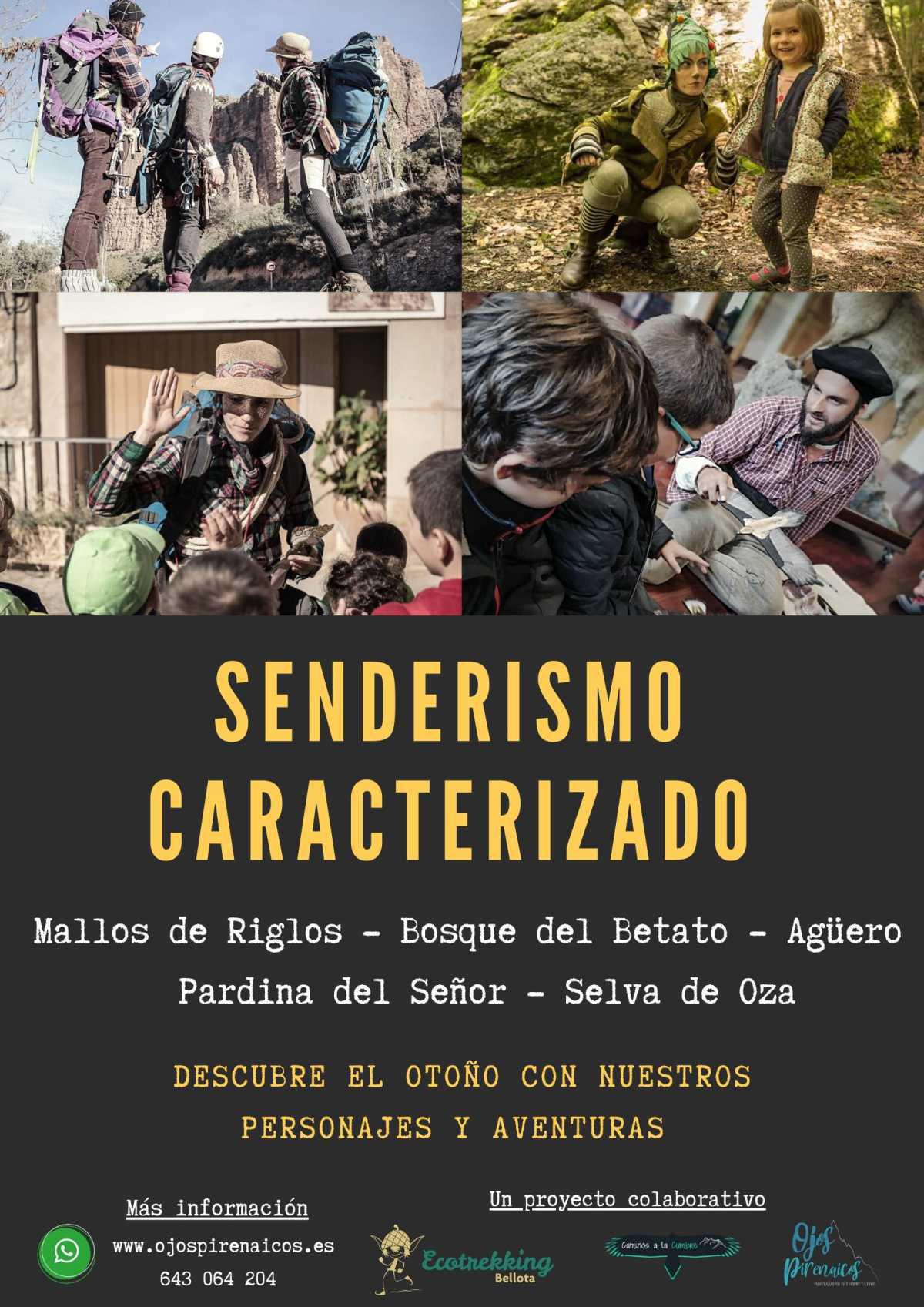 Senderismo y aventuras teatralizadas otoño-invierno en senderos de Huesca
