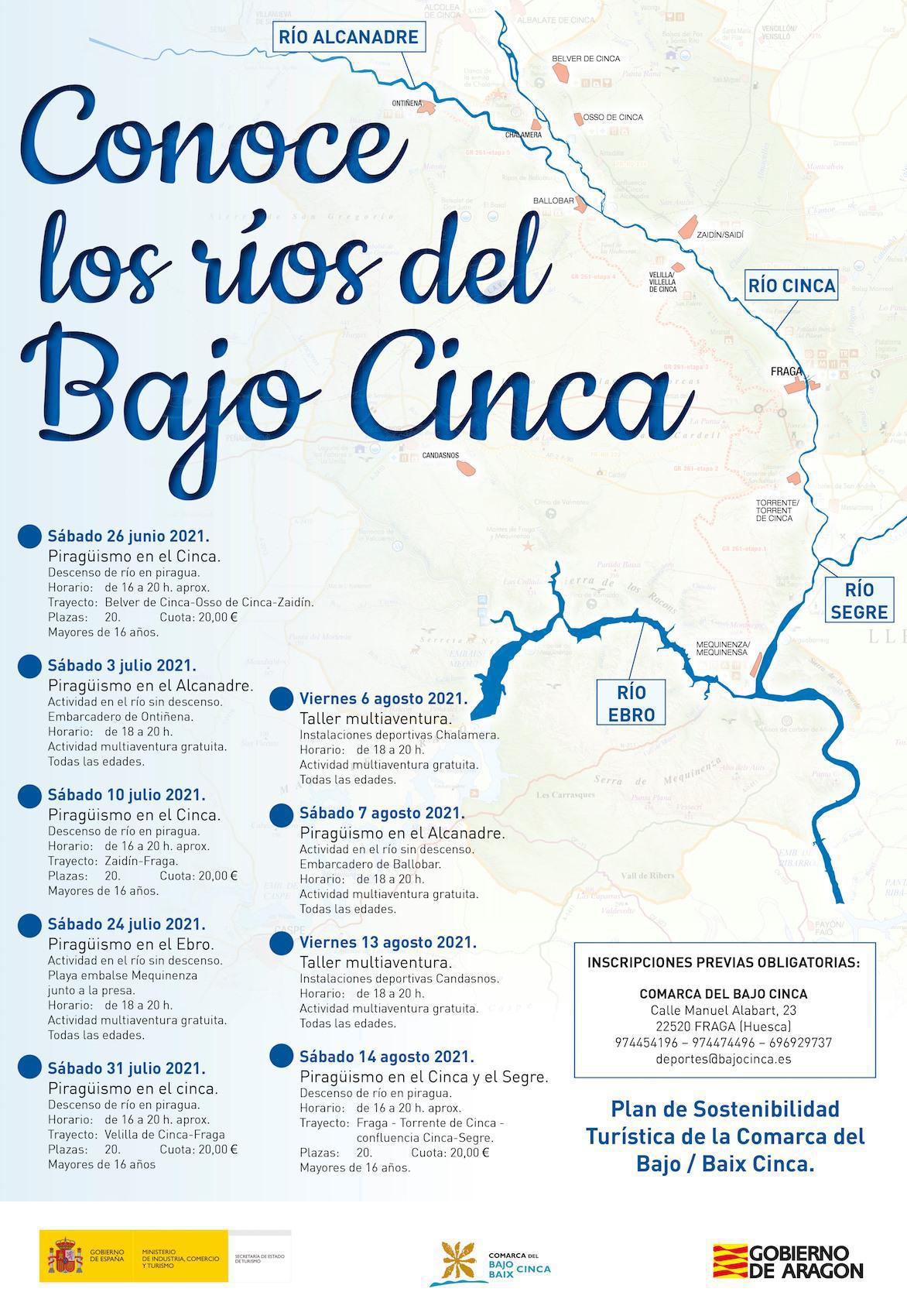 Conoce los ríos del Bajo Cinca. Actividades lúdico-deportivas en recorridos fluviales.
