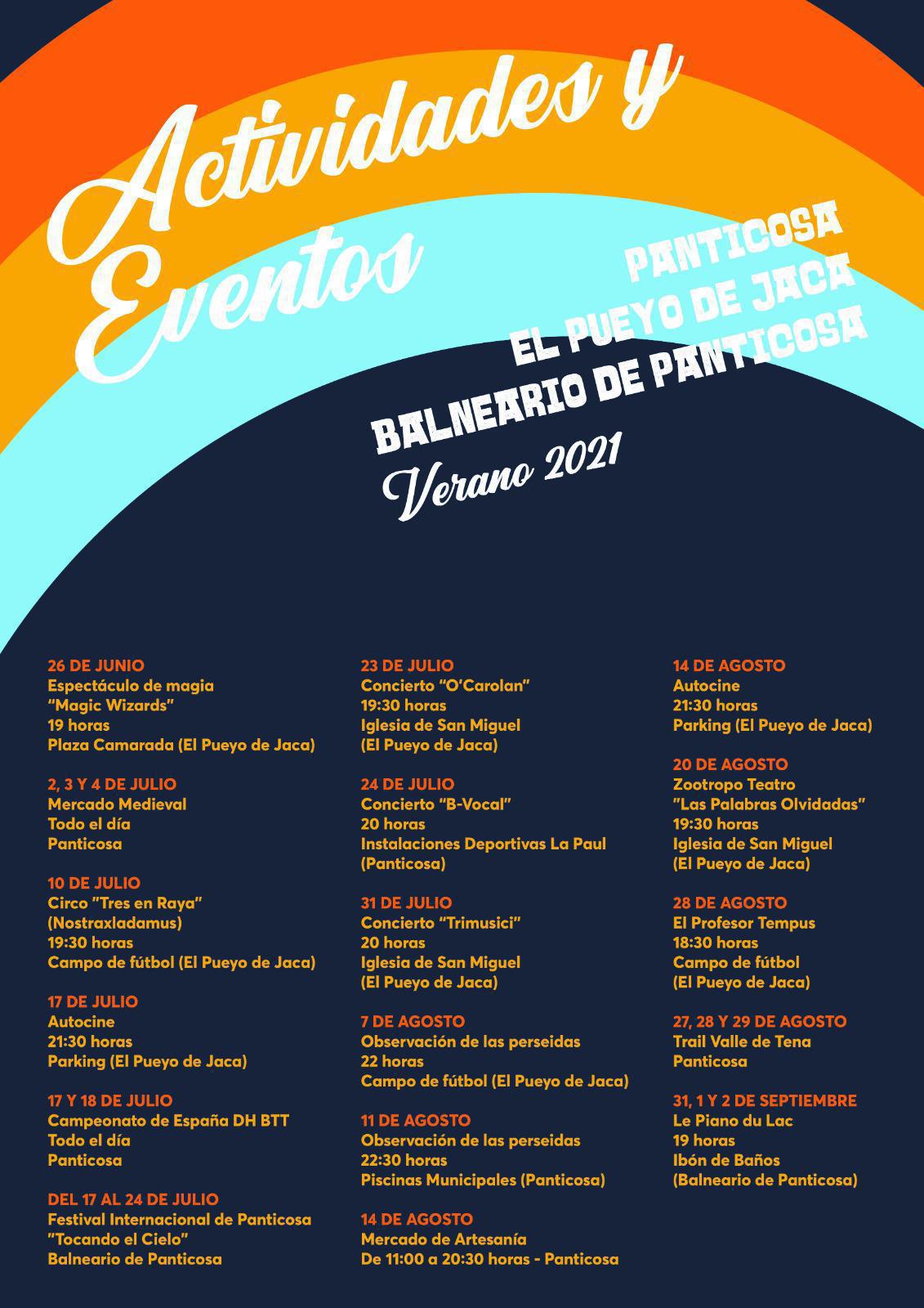 Actividades y Eventos Verano 2021 en Panticosa - Pueyo de Jaca