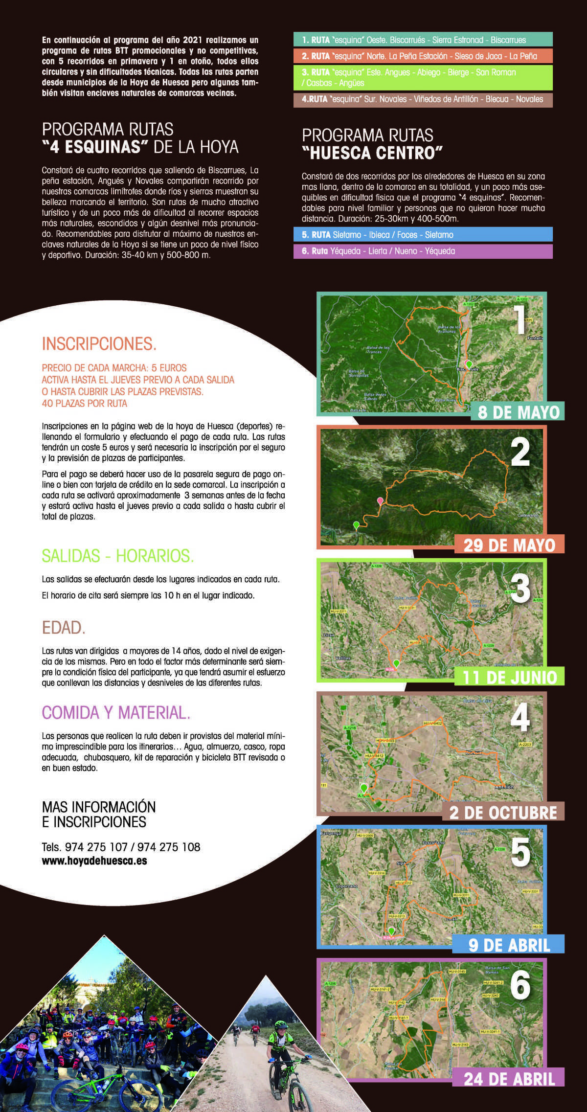Rutas en BTT Comarca Hoya de Huesca