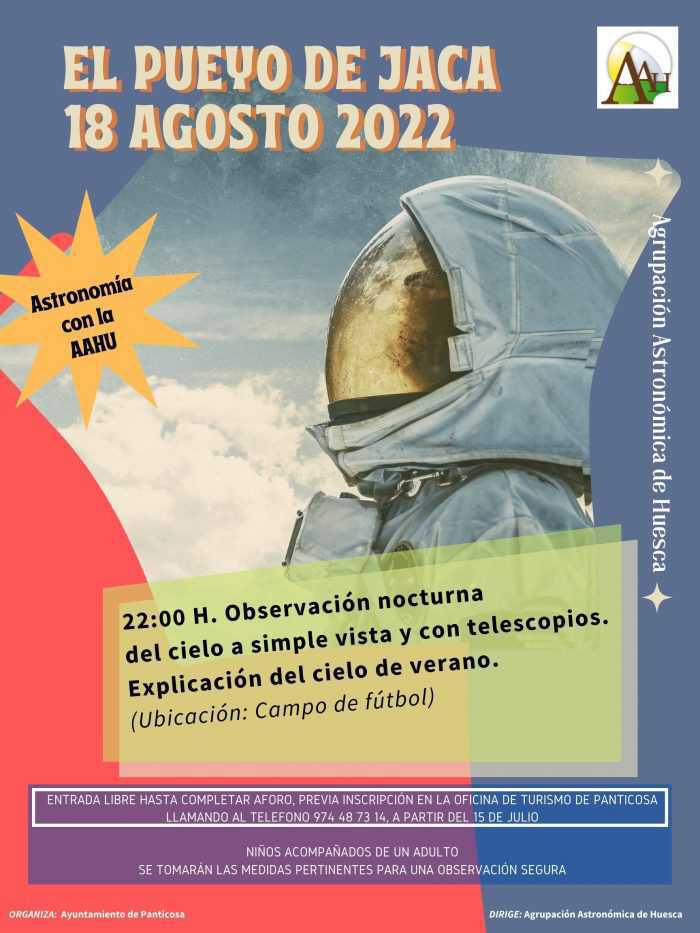 Observación astronómica en el Pueyo de Jaca  Observación astronómica en el Pueyo de Jaca