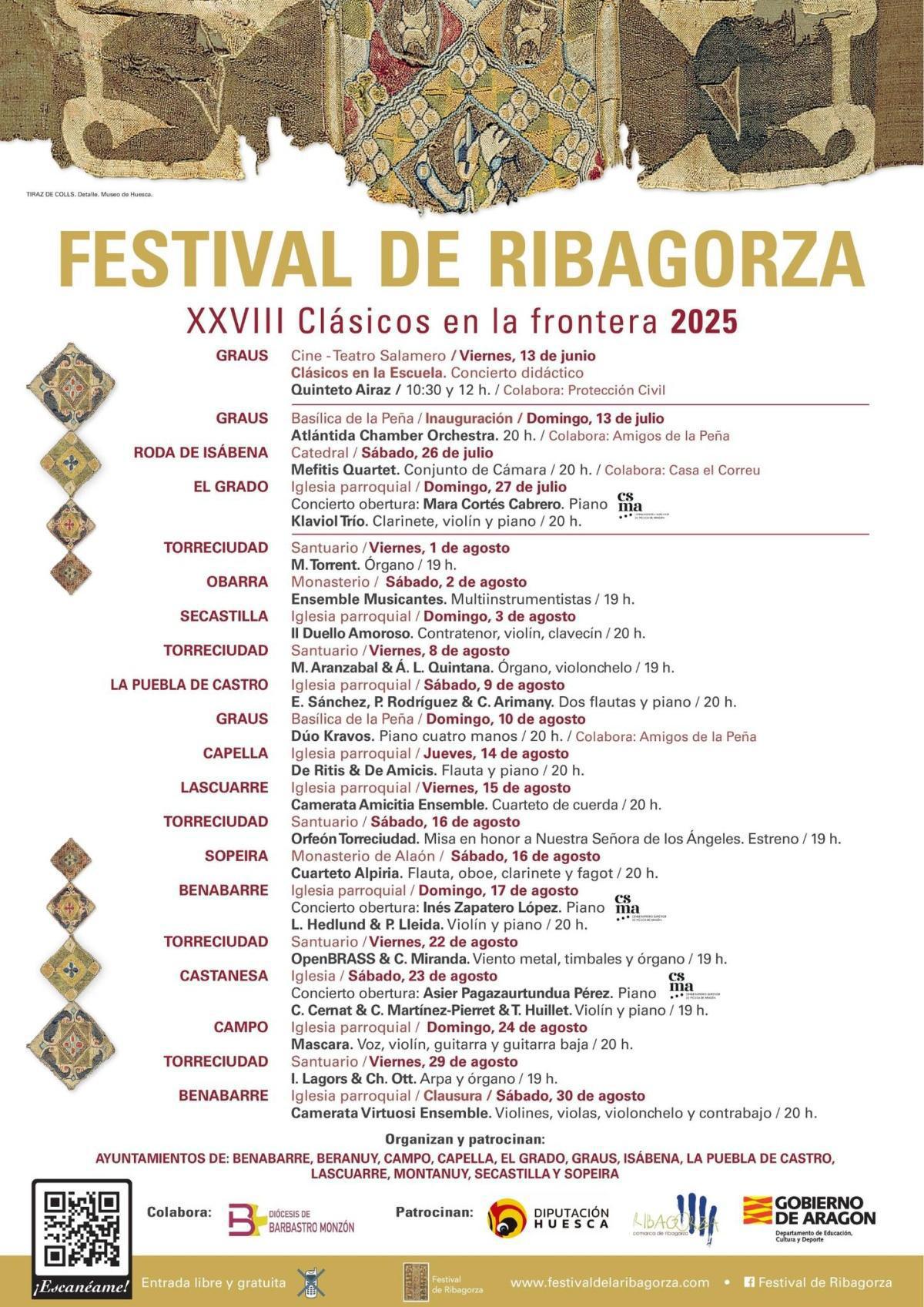 Festival de Ribagorza. XXVII Clásicos en la frontera 2025 Festival de Ribagorza. XXVII Clásicos en la frontera 2025