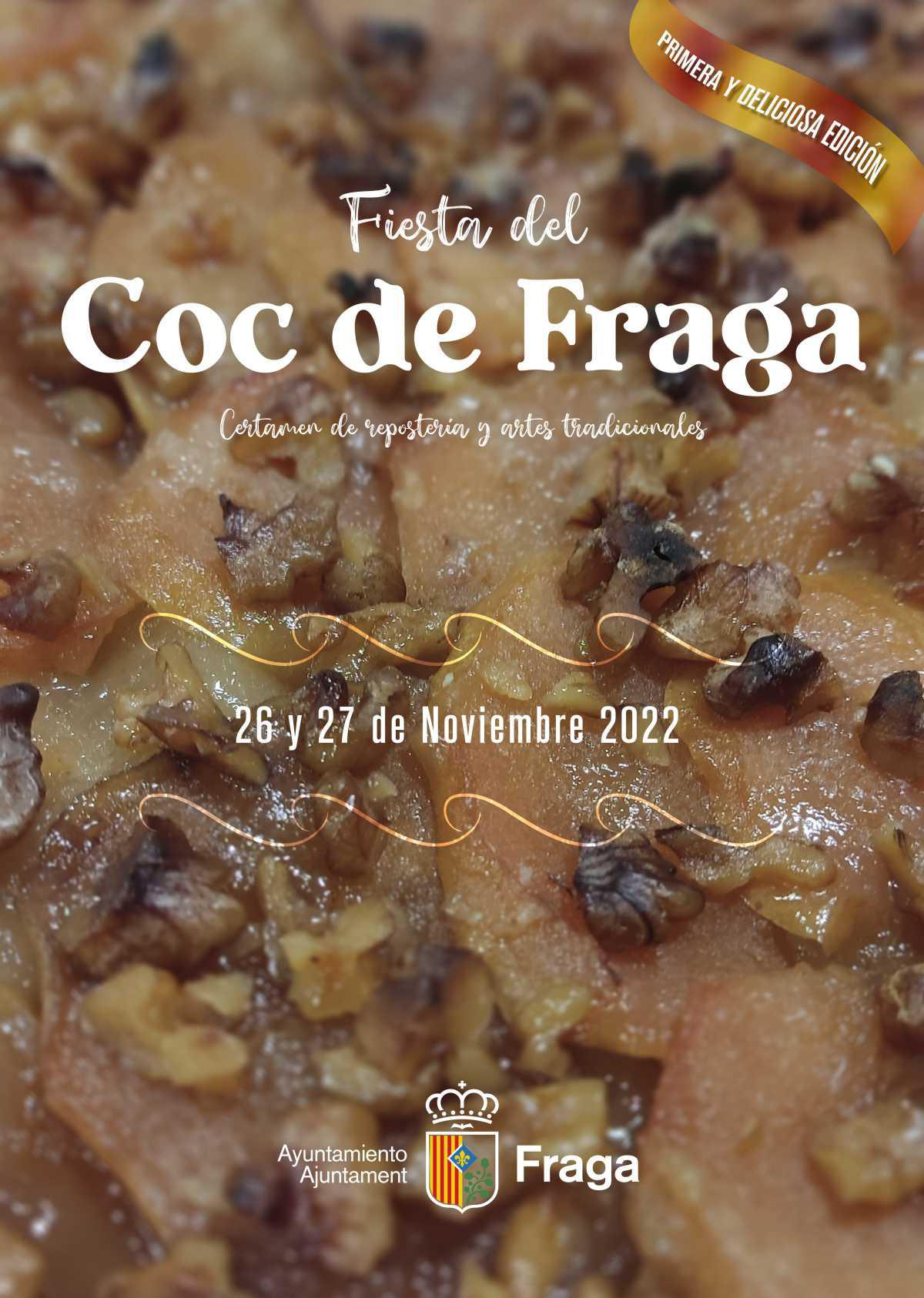 Fiesta del Coc de Fraga. 1ª edición Certamen de repostería y artes tradicionales. Fraga (Huesca)
