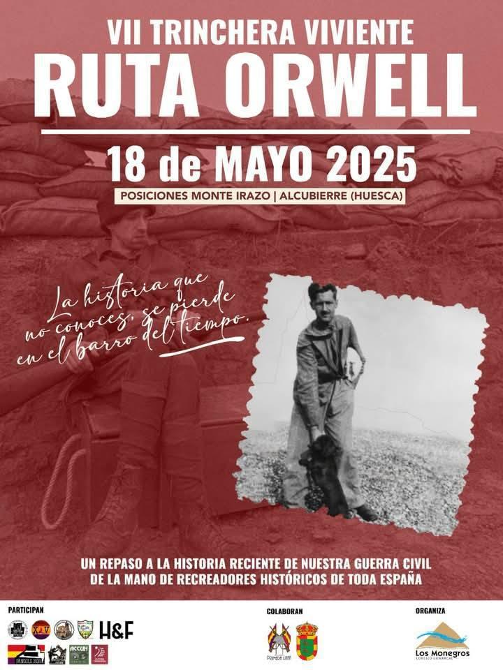 V Trinchera Viviente en La Ruta Orwell, en Alcubierre (Huesca)