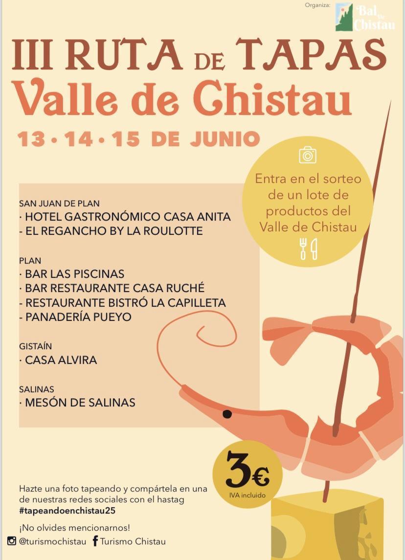 III Ruta de Tapas Valle de Chistau (Huesca) III Ruta de Tapas Valle de Chistau (Huesca)