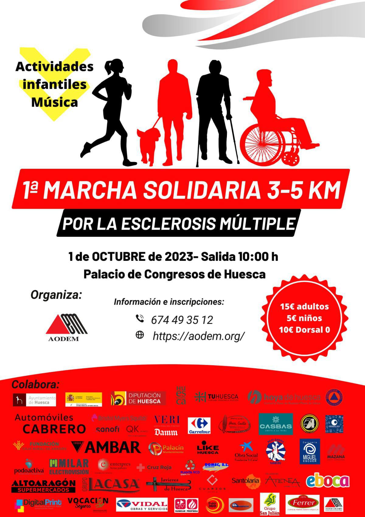 I Marcha Solidaria por la Esclerosis Múltiple en Huesca