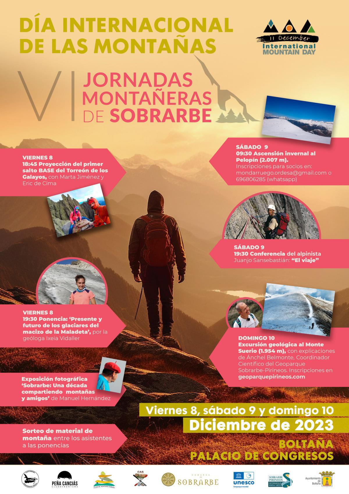 Día Internacional de las Montañas. Jornadas montañeras Sobrarbe en Boltaña (Huesca)