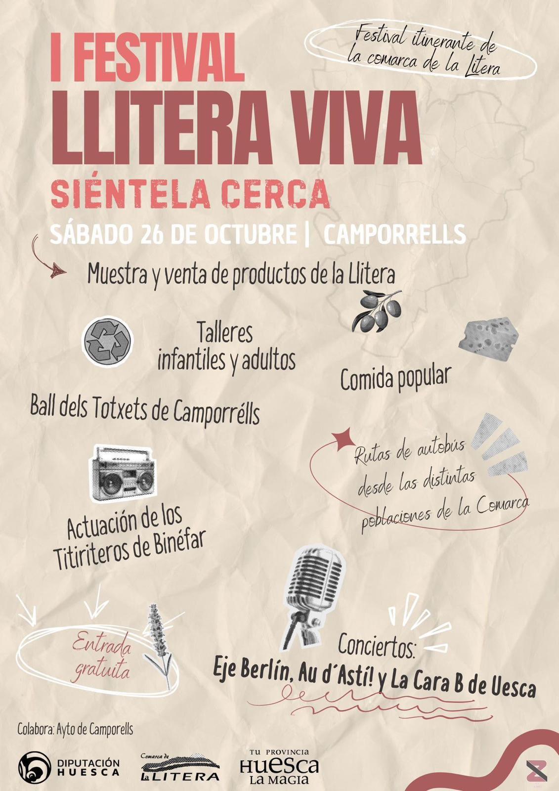 Festival LLITERA VIVA en Camporrells (Huesca)