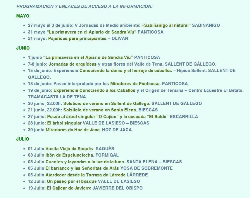 Salidas y Experiencias en la Naturaleza "A orillas del Río Gállego" (varias localidades - Valle de Tena y Alto Gállego) Salidas y Experiencias en la Naturaleza "A orillas del Río Gállego" (varias localidades - Valle de Tena y Alto Gállego)