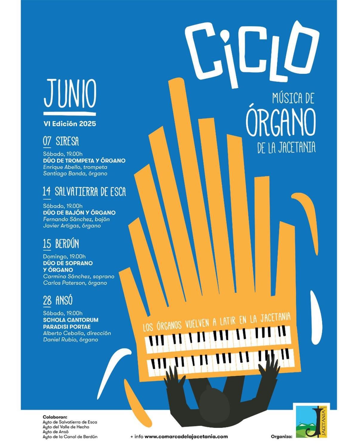 Ciclo de Música de Órgano de la Jacetania (Junio 2025) Ciclo de Música de Órgano de la Jacetania (Junio 2025)