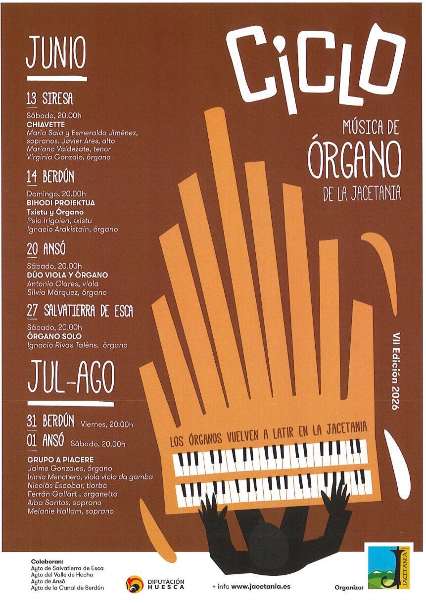 Ciclo de Música de Órgano de la Jacetania (Junio 2025)