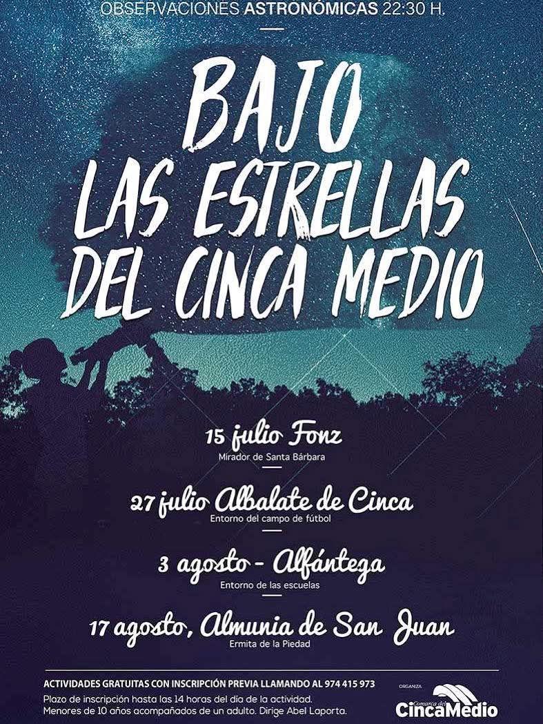 Observaciones astronómicas "Bajo las Estrellas del Cinca Medio" 