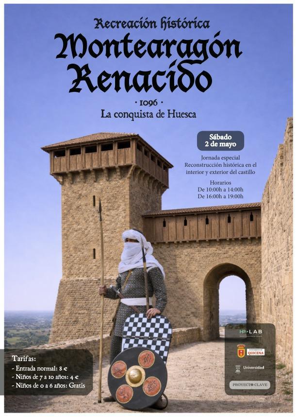 Recreación histórica en el castillo de Montearagón (Huesca)