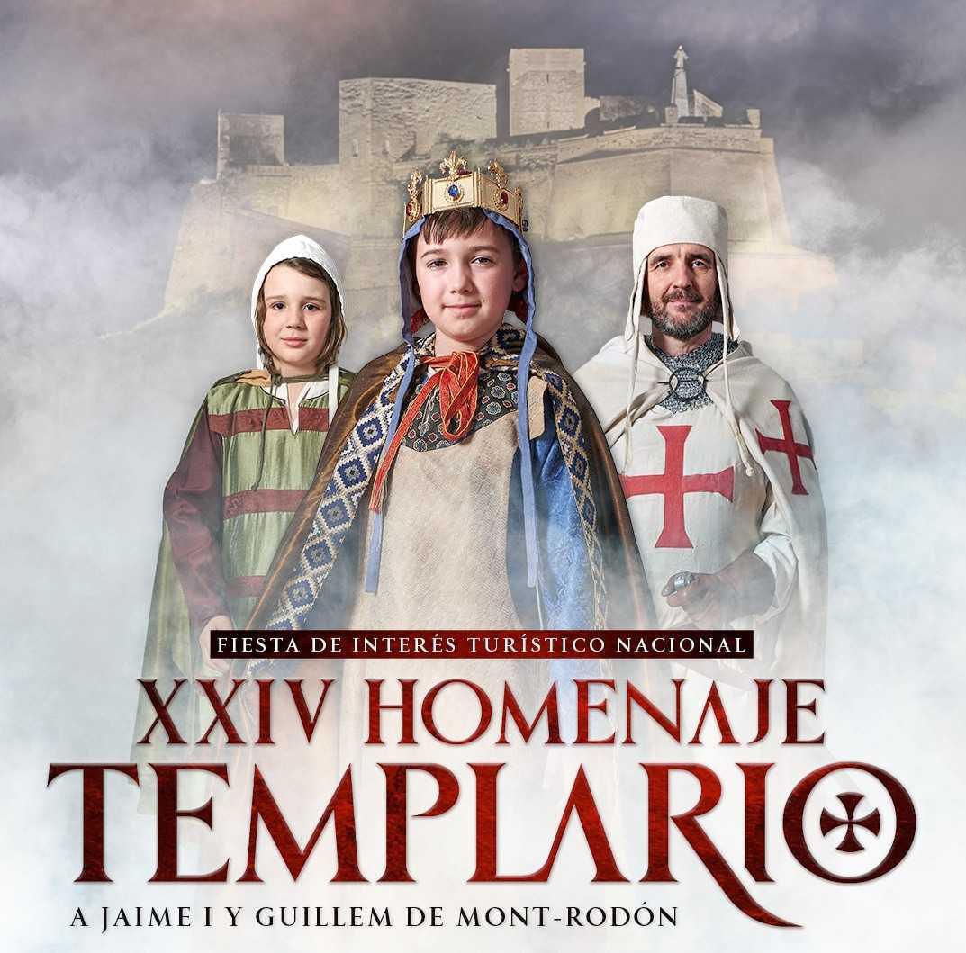 Homenaje Templario a Jaime I y Guillem de Mont-rodón en Monzón (Huesca)