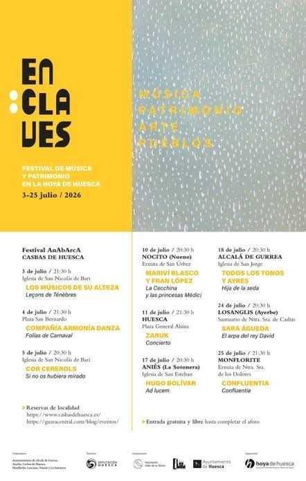 XIV Edición del Festival de Música y Patrimonio EnClaves XIV Edición del Festival de Música y Patrimonio EnClaves