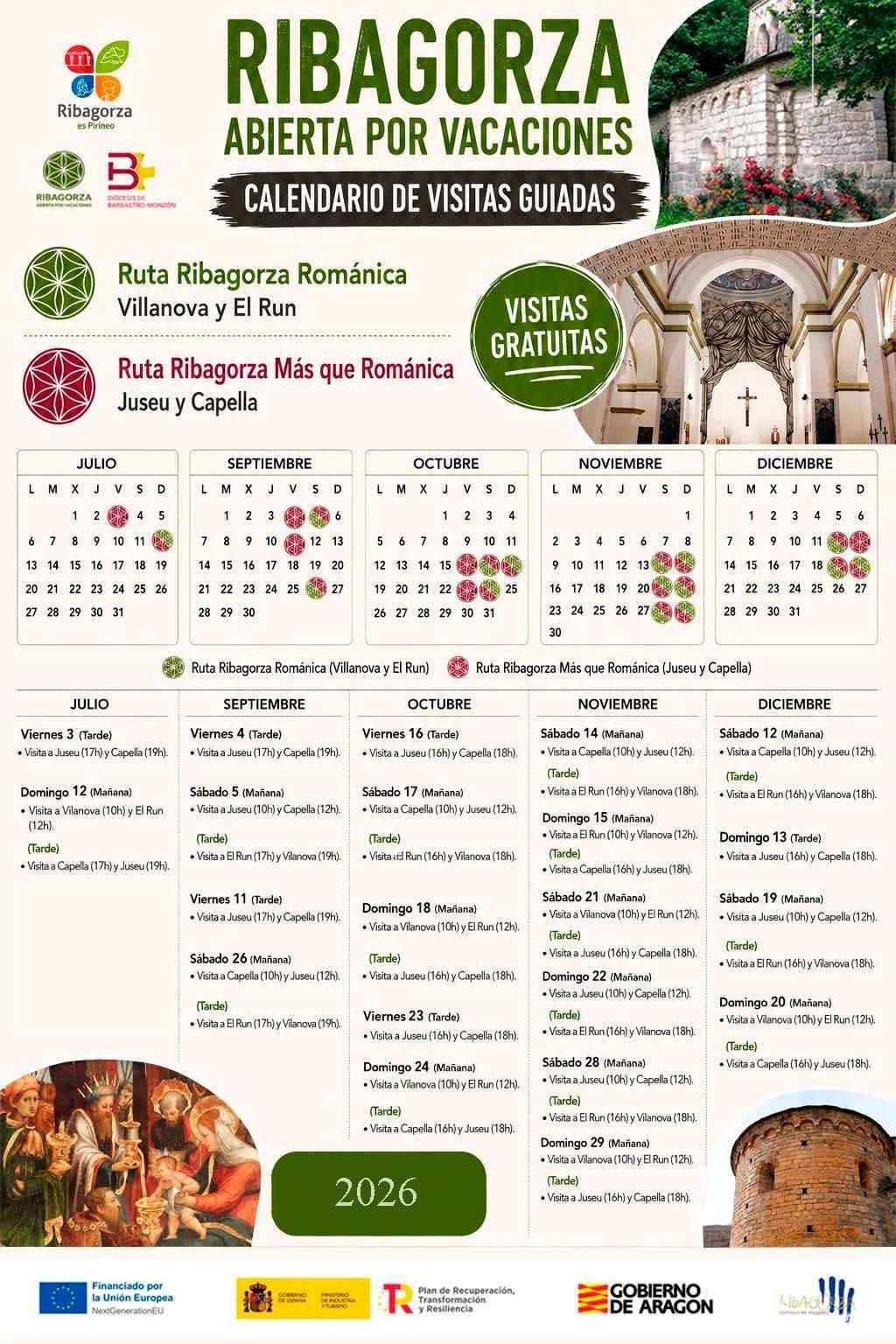 RIBAGORZA ABIERTA POR VACACIONES (Huesca)