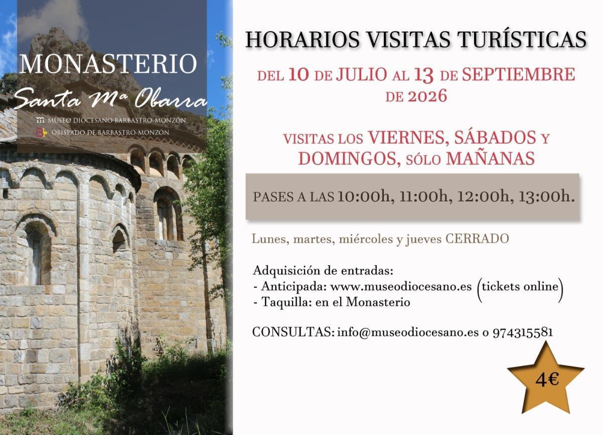 El Monasterio de Santa María de Obarra (Huesca) abre sus puertas El Monasterio de Santa María de Obarra (Huesca) abre sus puertas