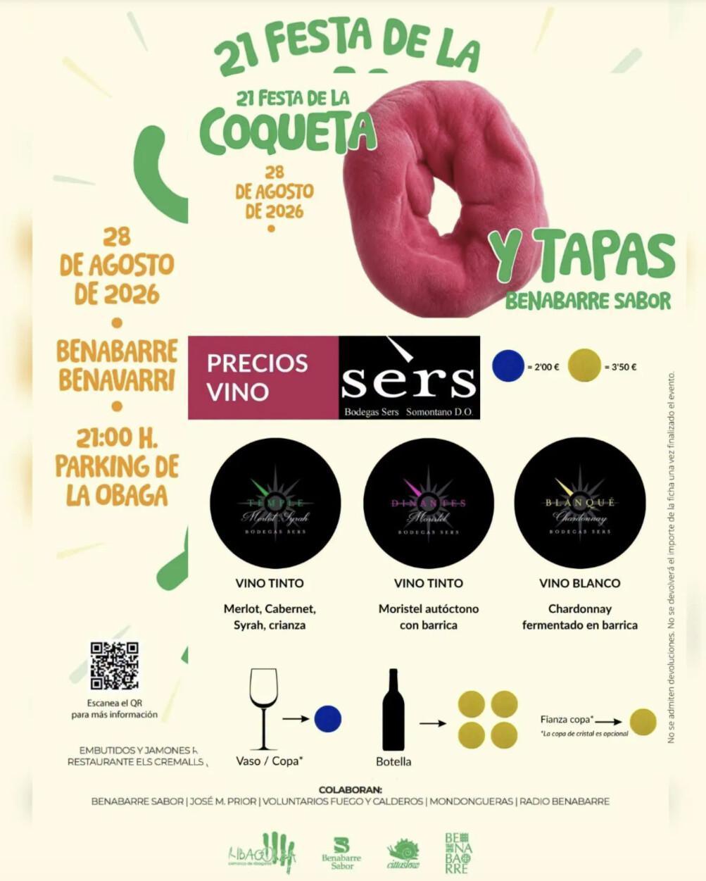 ¡21.ª Festa de la Coqueta y Tapas "Benabarre Sabor"!