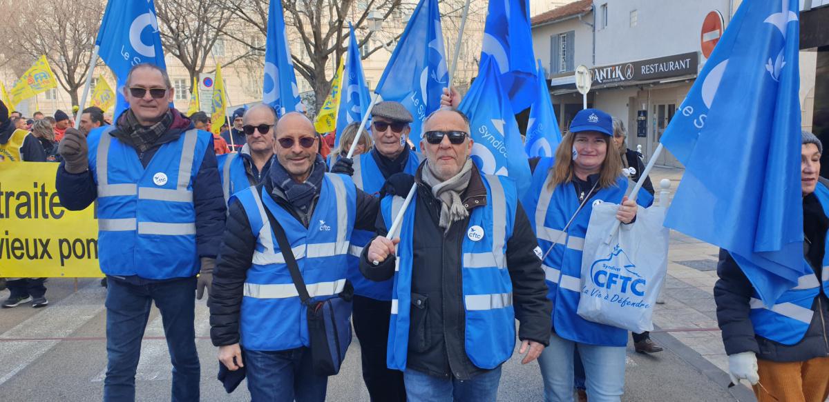 Manifestation dans le Var le 31 janvier 2023