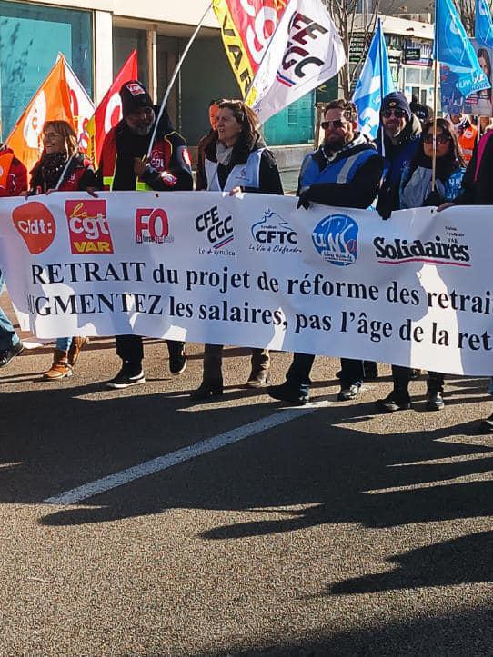 Manifestation dans le Var le 31 janvier 2023 Manifestation dans le Var le 31 janvier 2023