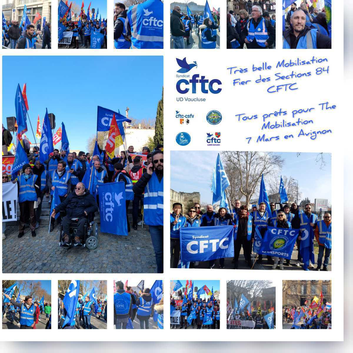 Encore une belle mobilisation de la Cftc Vaucluse Encore une belle mobilisation de la Cftc Vaucluse