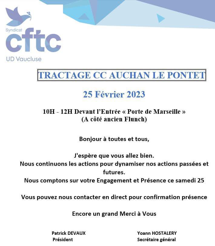 Nous avons besoin de vous dans le Vaucluse! Nous avons besoin de vous dans le Vaucluse!