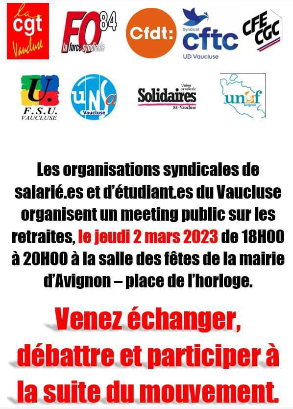 Nous avons besoin de vous dans le Vaucluse! Nous avons besoin de vous dans le Vaucluse!