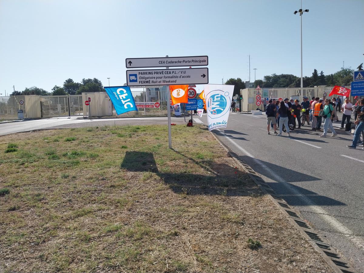 Grève à CADARACHE ! Grève à CADARACHE !