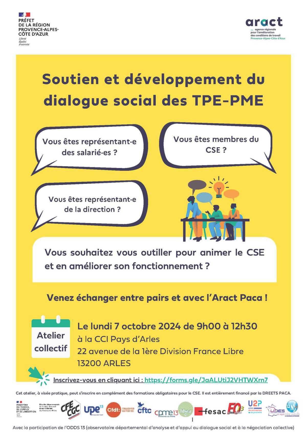 Information : Atelier CSE le 7 octobre 2024