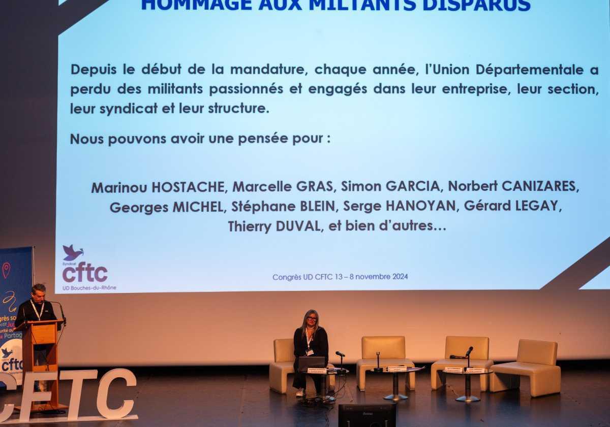 Retour sur le 58ème congrès de l'Union Départementale CFTC 13 Retour sur le 58ème congrès de l'Union Départementale CFTC 13