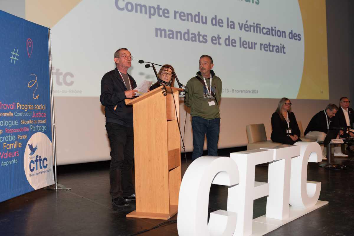 Retour sur le 58ème congrès de l'Union Départementale CFTC 13 Retour sur le 58ème congrès de l'Union Départementale CFTC 13