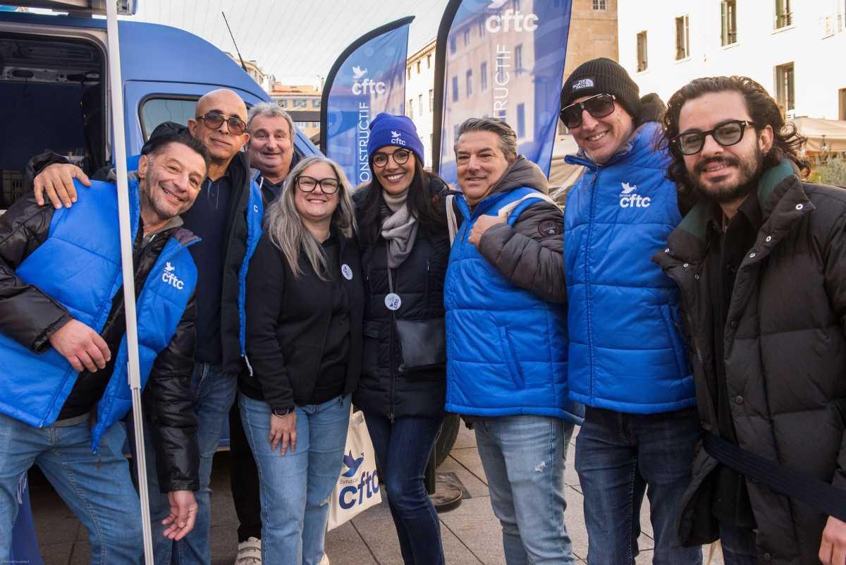 Un accueil chaleureux des salariés TPE marseillais !