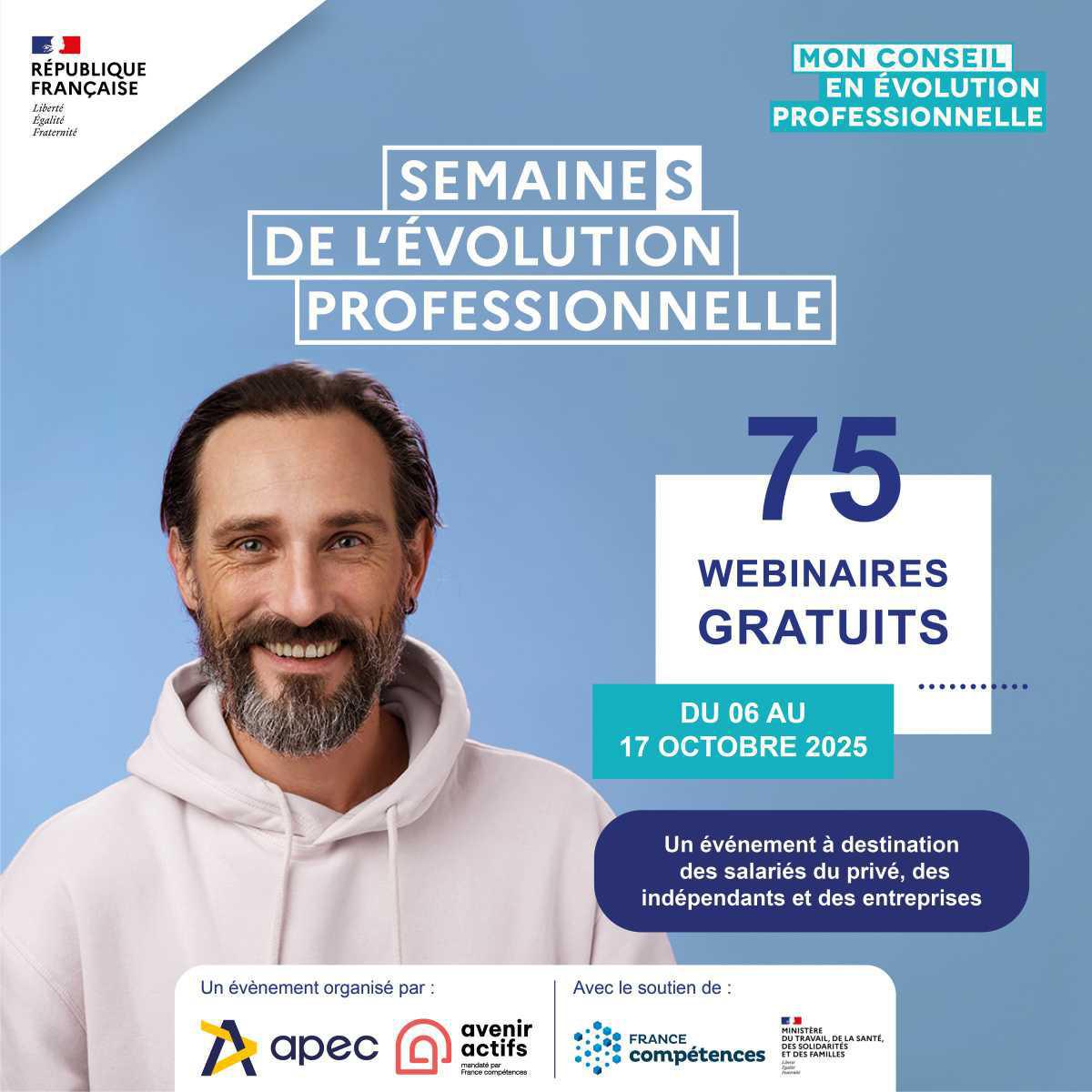 Semaines de l’évolution professionnelle – 6 au 17 octobre 2025 Semaines de l’évolution professionnelle – 6 au 17 octobre 2025