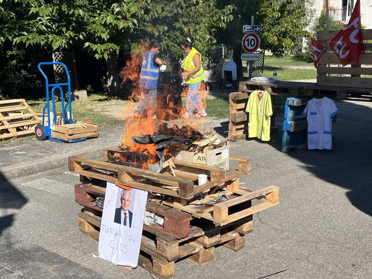 Mobilisation CFTC en cours au Clos St Martin à Pelissanne !