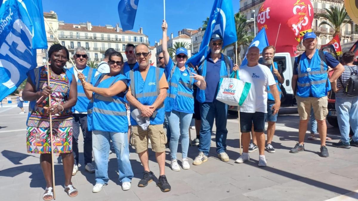 Manifestation dans le Var