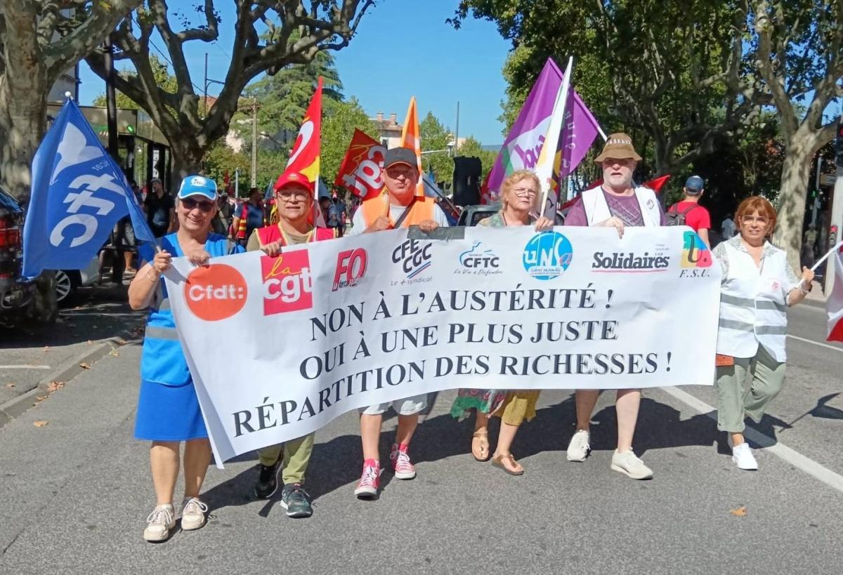 Manifestation dans le Var