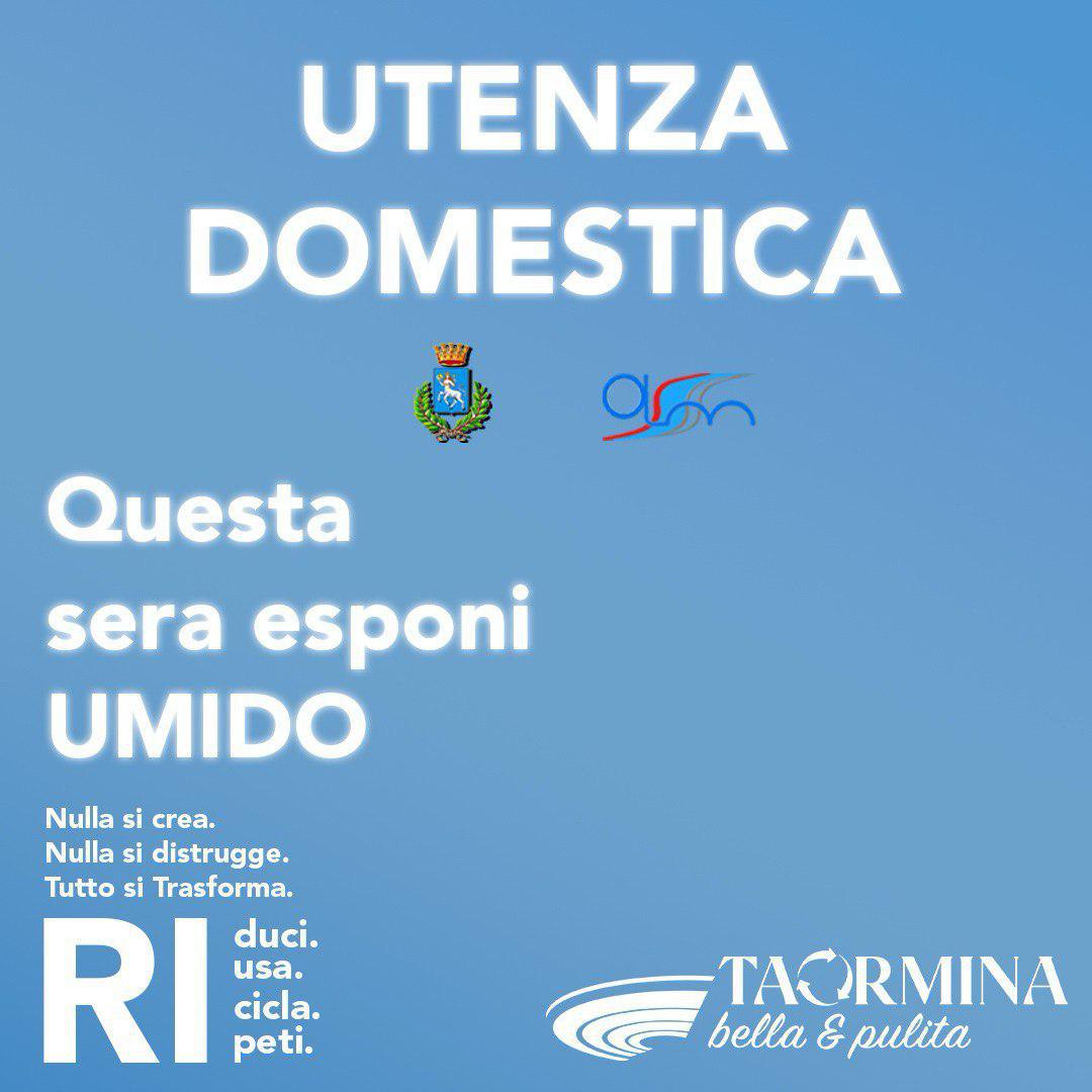 Domani è il giorno di umido/organico