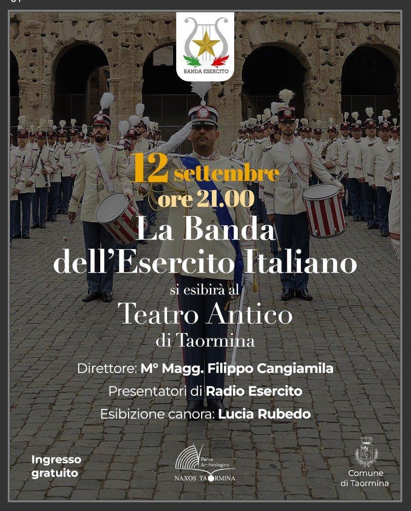 Banda Nazionale Esercito Italiano (inizio ore 21.00) Banda Nazionale Esercito Italiano (inizio ore 21.00)