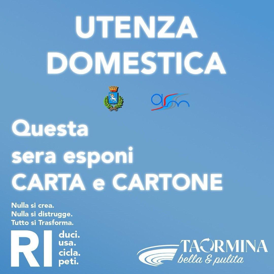 Stasera esporre carta e cartone Stasera esporre carta e cartone