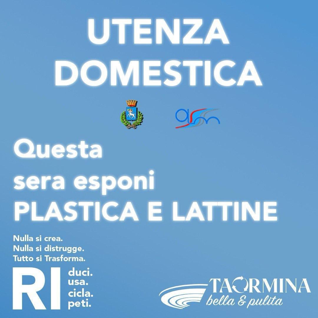 Stasera esporre plastica e lattine Stasera esporre plastica e lattine