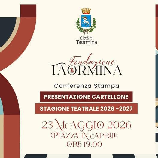 Presentazione del cartellone della Stagione Teatrale 2026/2027 del Palacongressi (inizio ore 19.00) Presentazione del cartellone della Stagione Teatrale 2026/2027 del Palacongressi (inizio ore 19.00)