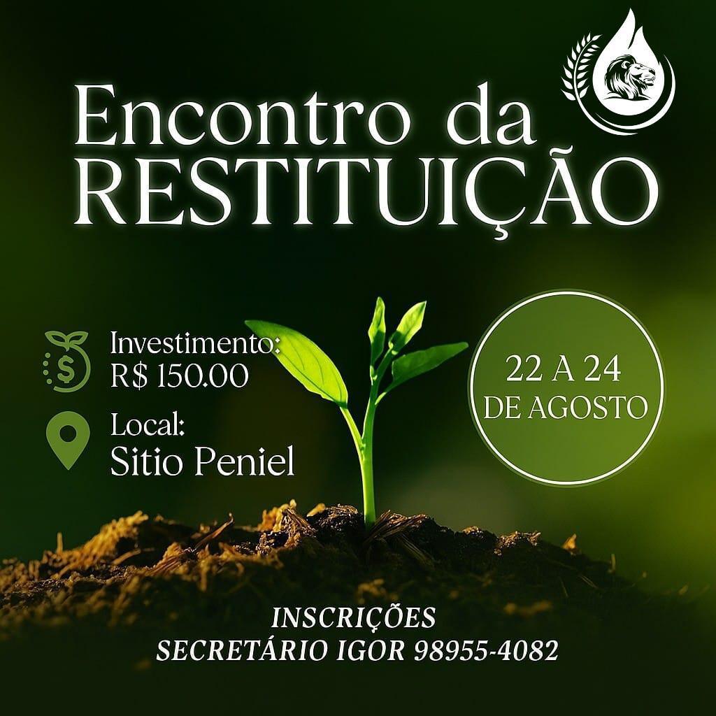 ENCONTRO COM DEUS 22 A 24 DE AGOSTO 