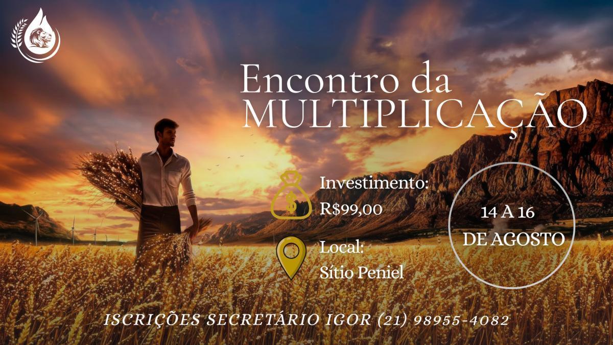 ENCONTRO SERÁ DE 14 A 16 DE AGOSTO