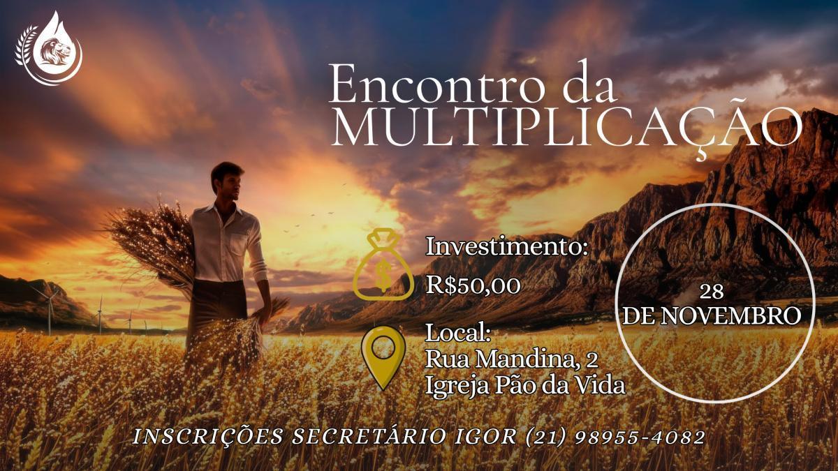 ENCONTRO SERÁ DIA 28 DE NOVEMBRO