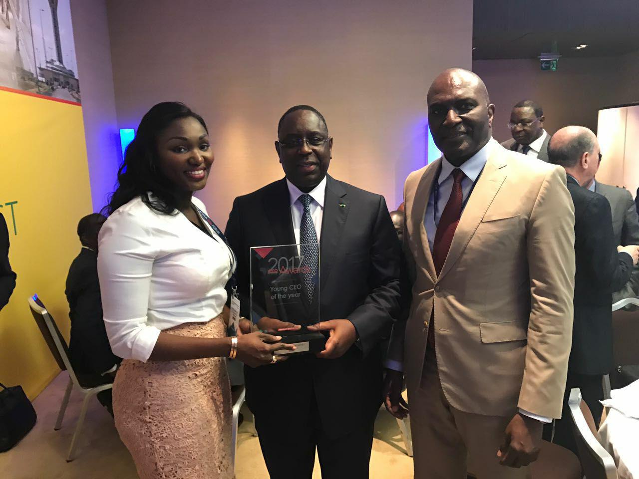 La fille de Babacar Ngom CEO de l'année au Africa CEO Forum de Genève