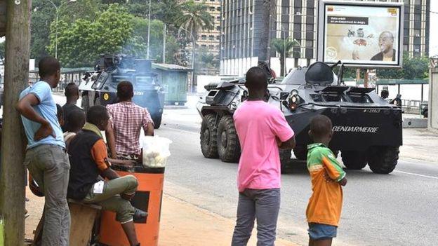 Poursuite des mutineries en Côte d'Ivoire